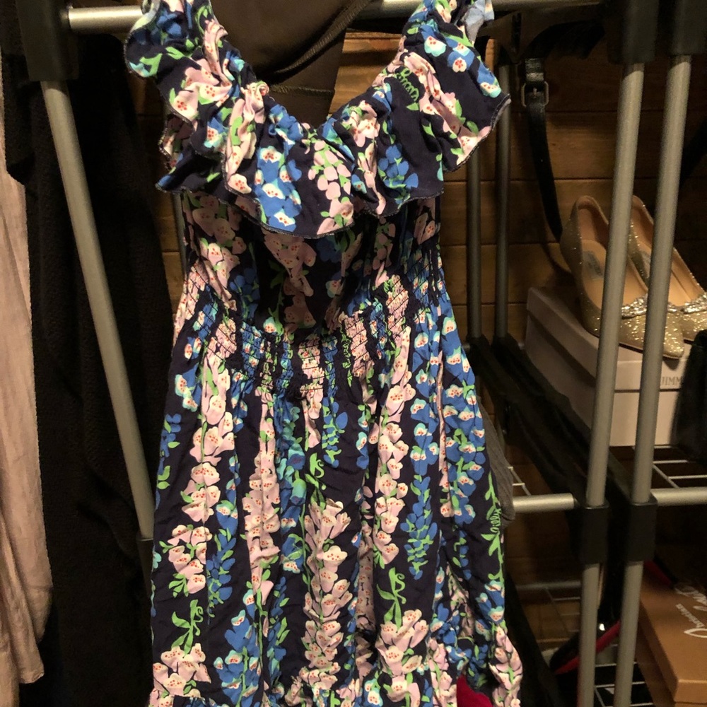 Strapless ruffle Lilly Pulitzer dress